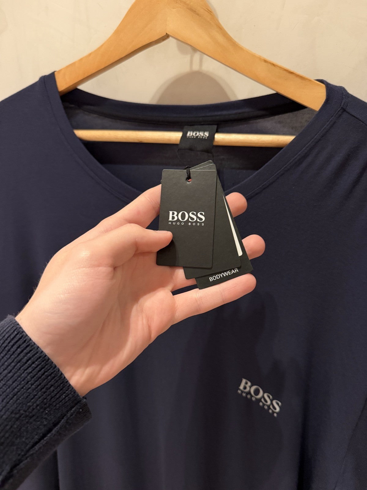 BOSS UV Azul Manga Longa