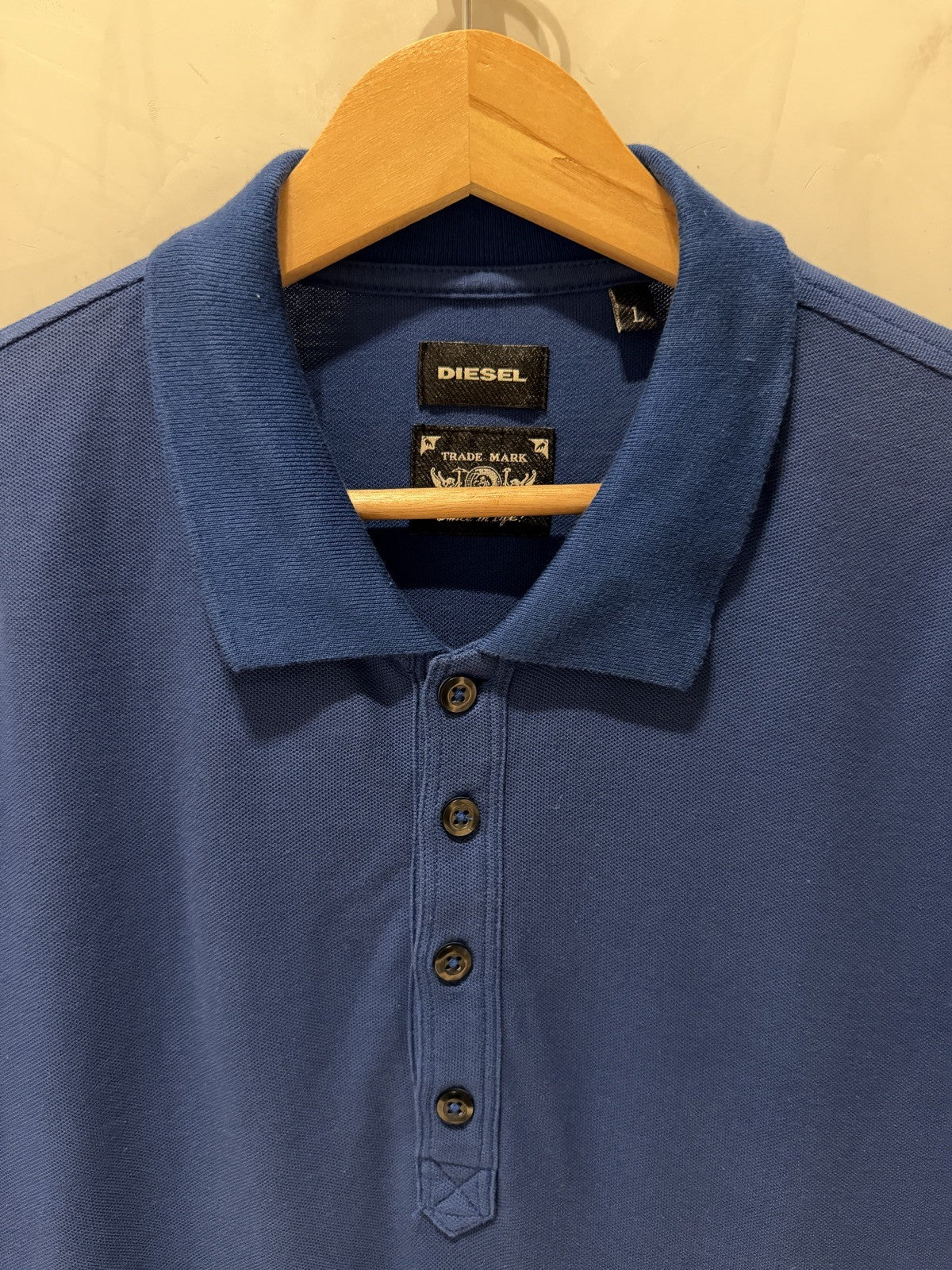Diesel Polo Azul Ombros
