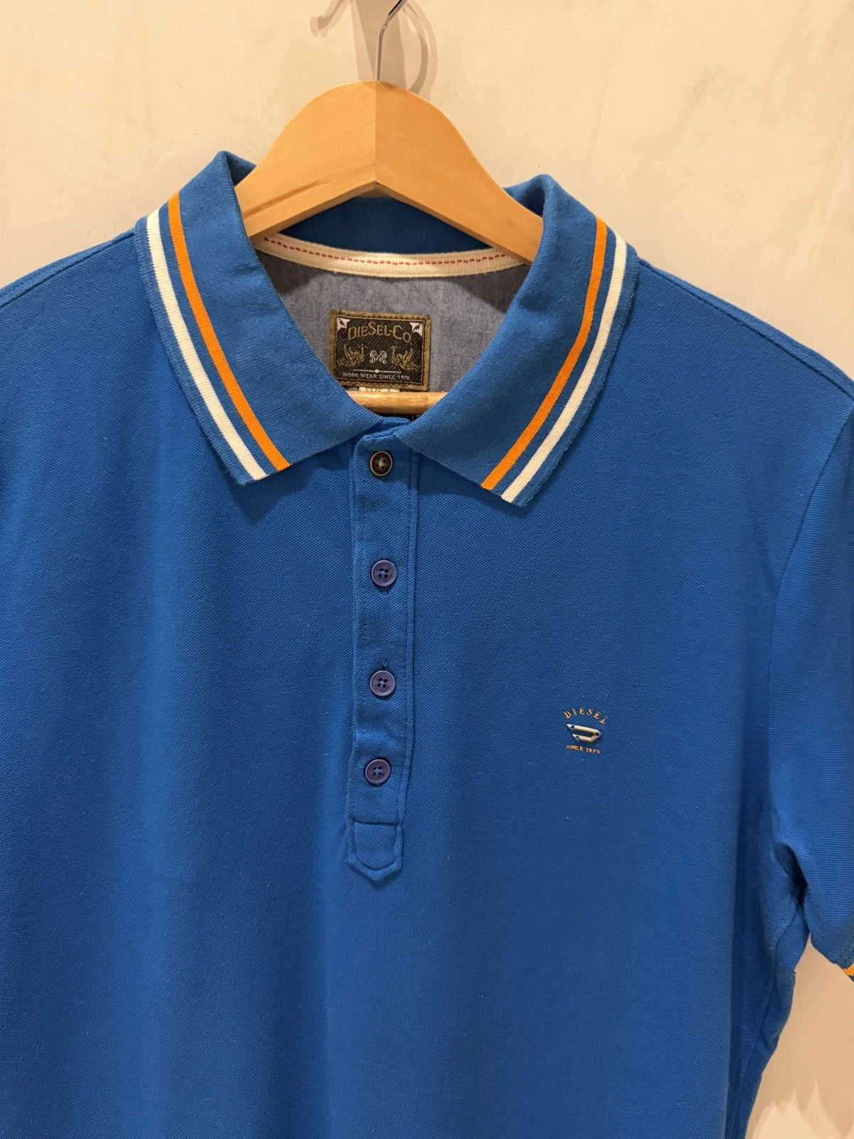 Diesel Polo Azul Listras