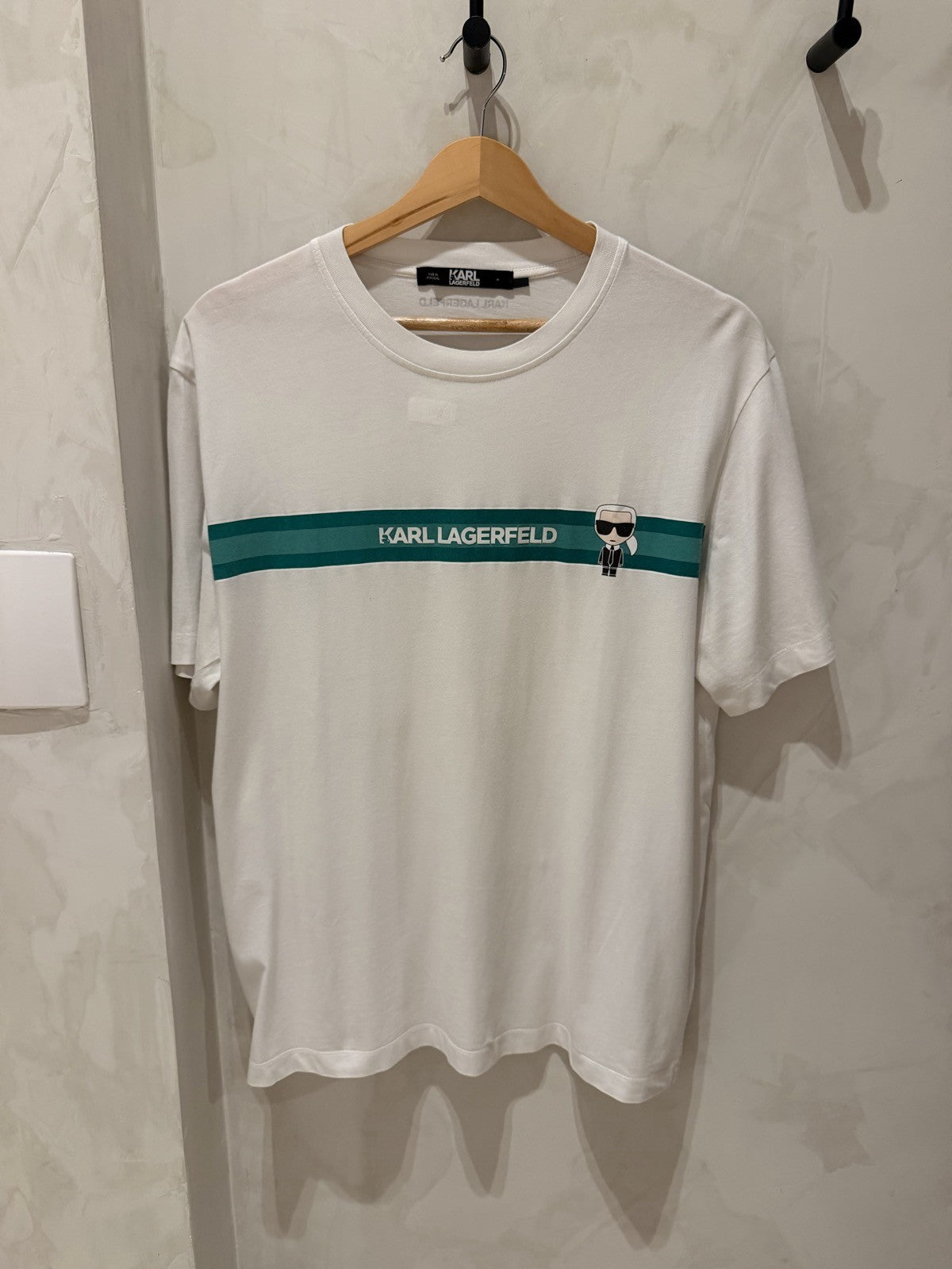 Karl Lagerfeld Branca Listra Verde