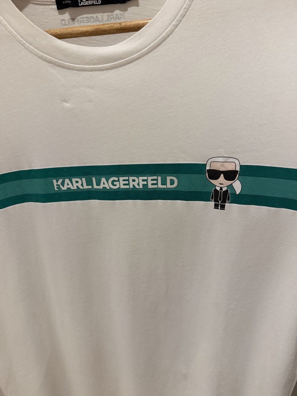 Karl Lagerfeld Branca Listra Verde