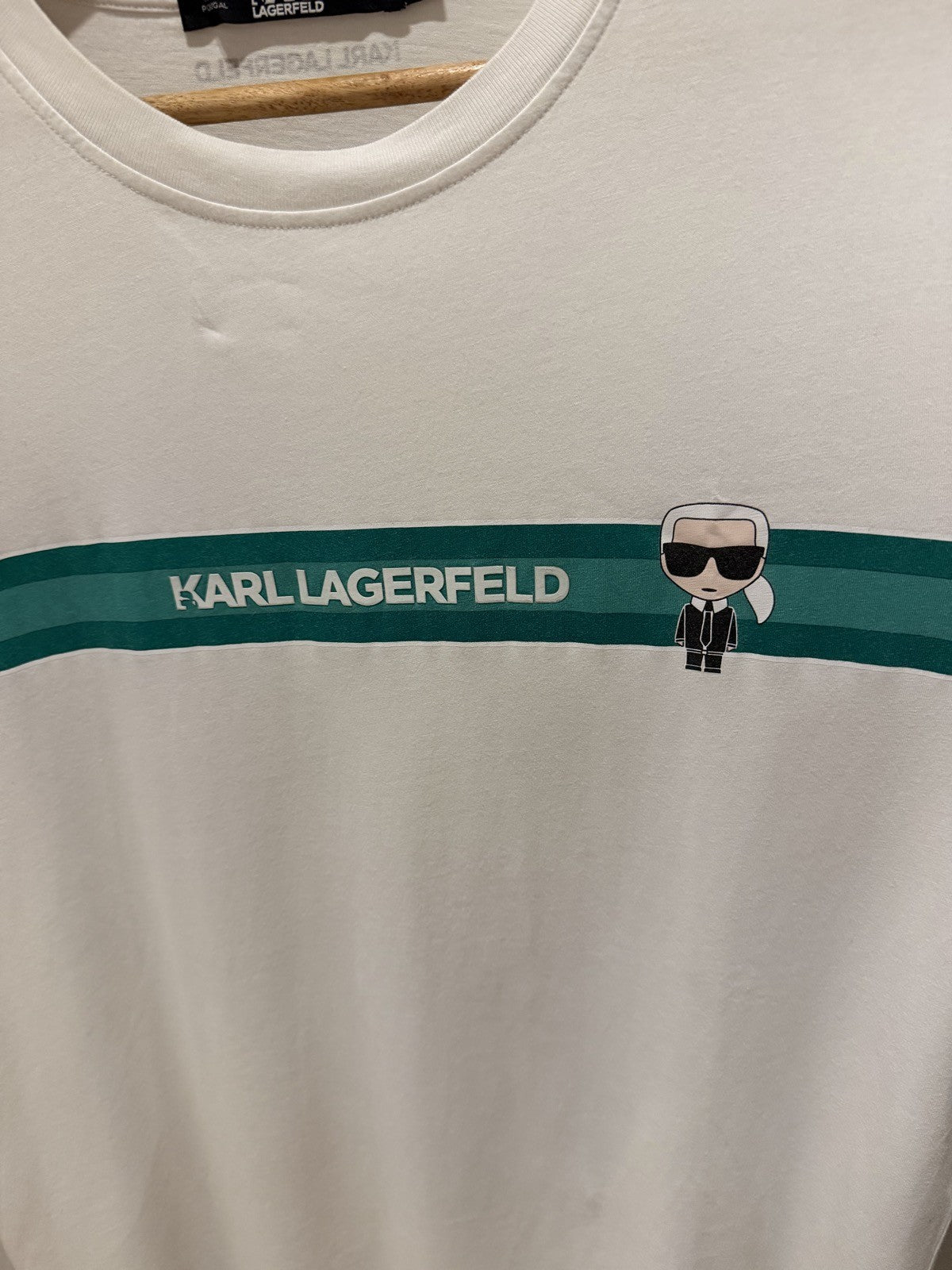 Karl Lagerfeld Branca Listra Verde