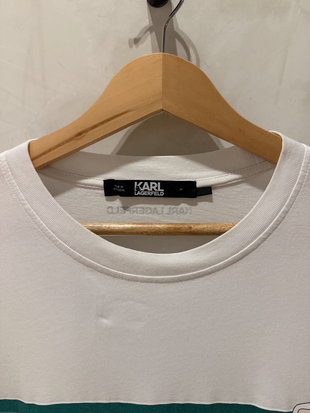 Karl Lagerfeld Branca Listra Verde