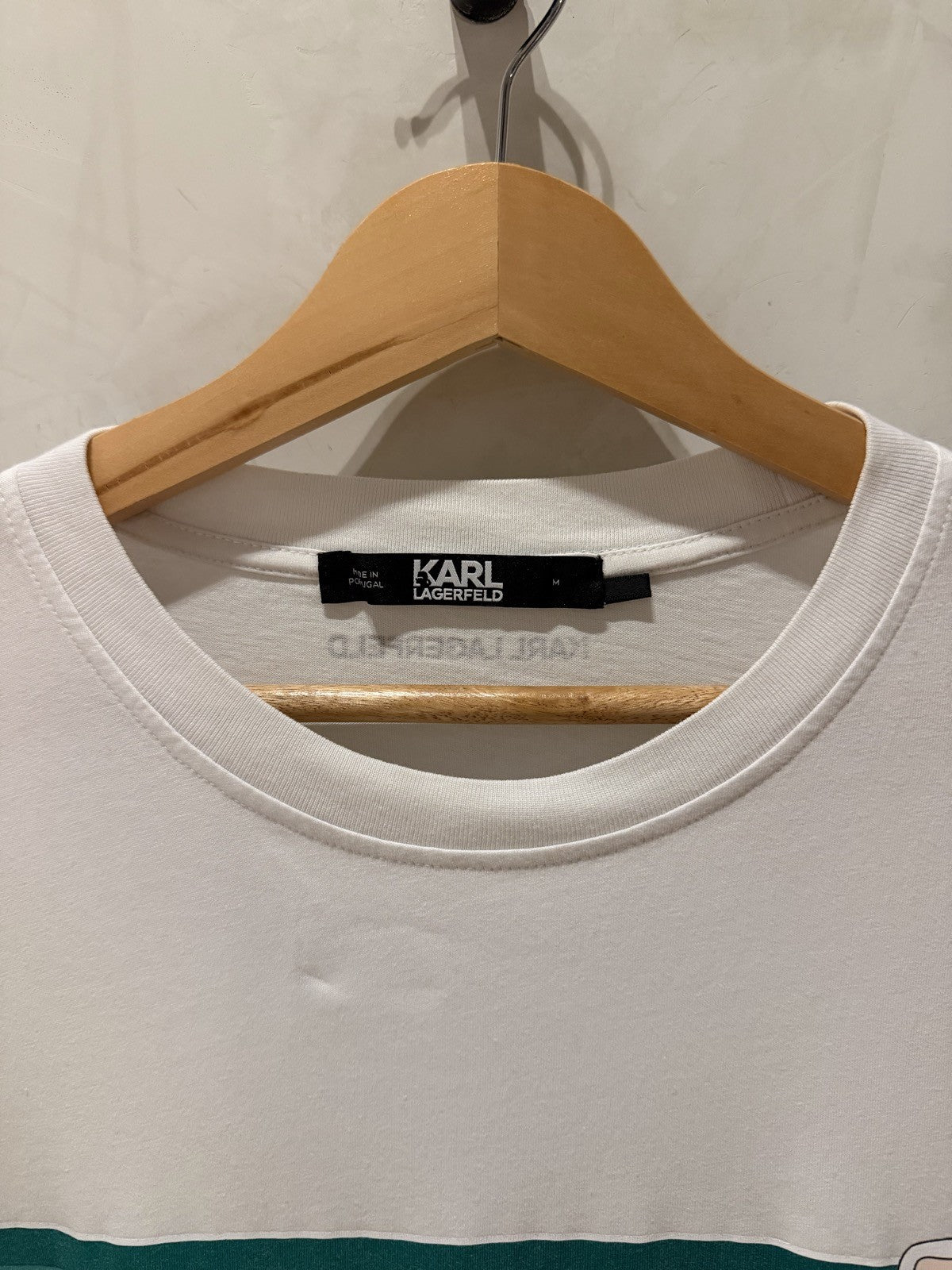 Karl Lagerfeld Branca Listra Verde