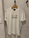 EA7 Branca Logo Dourado