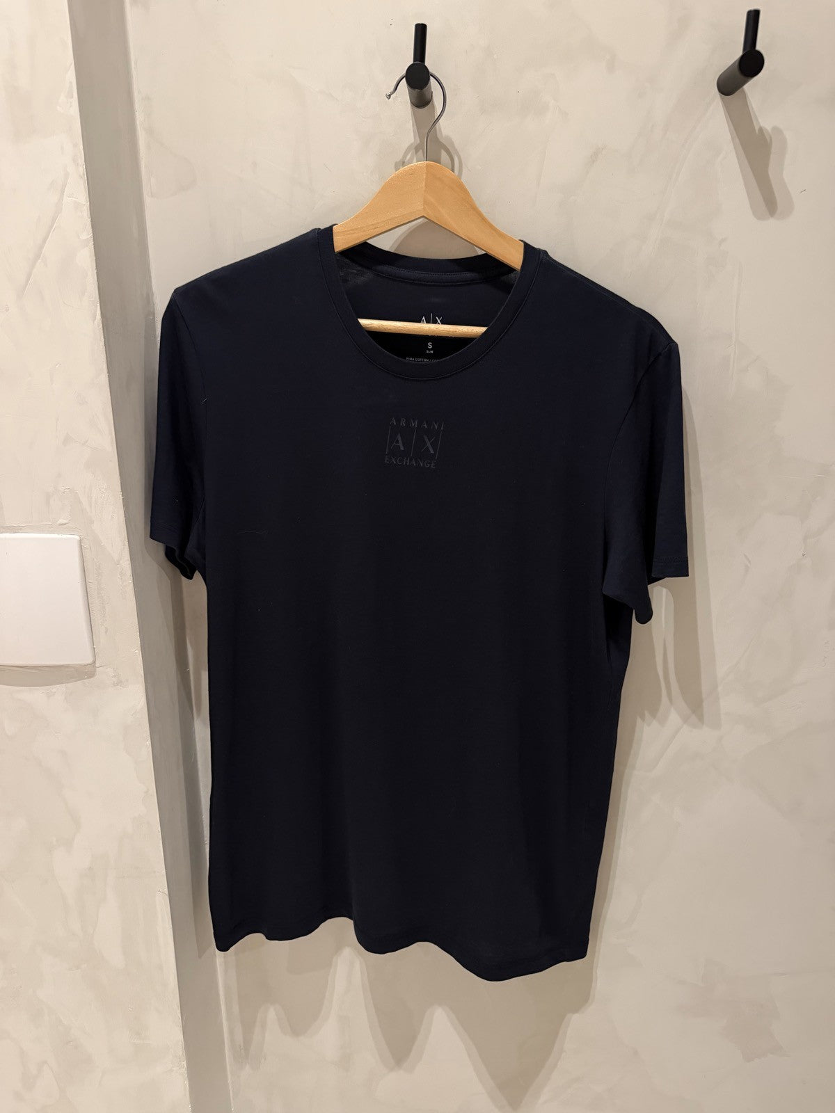 Armani Exchange Marinho Logo Discreto