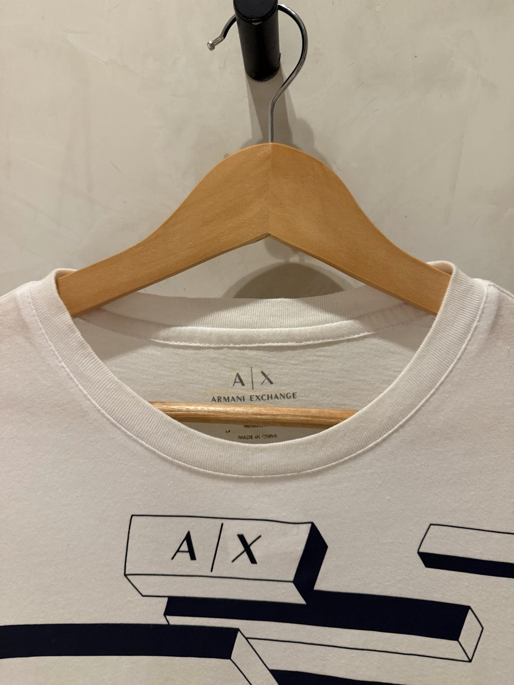 Armani Exchange Branca Barras