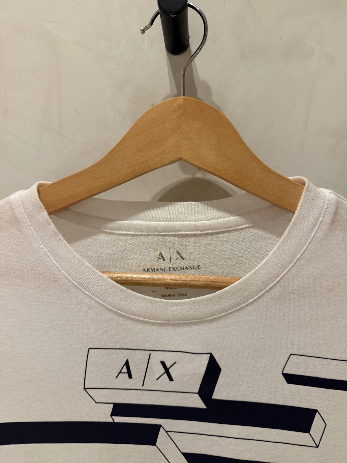 Armani Exchange Branca Barras