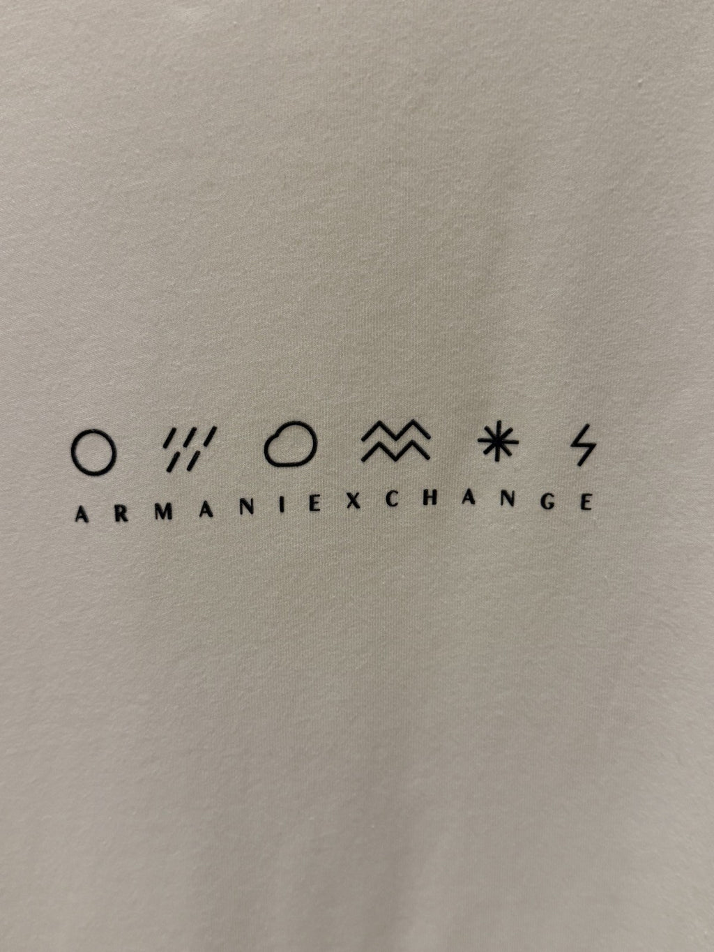 Armani Exchange Branca Símbolos