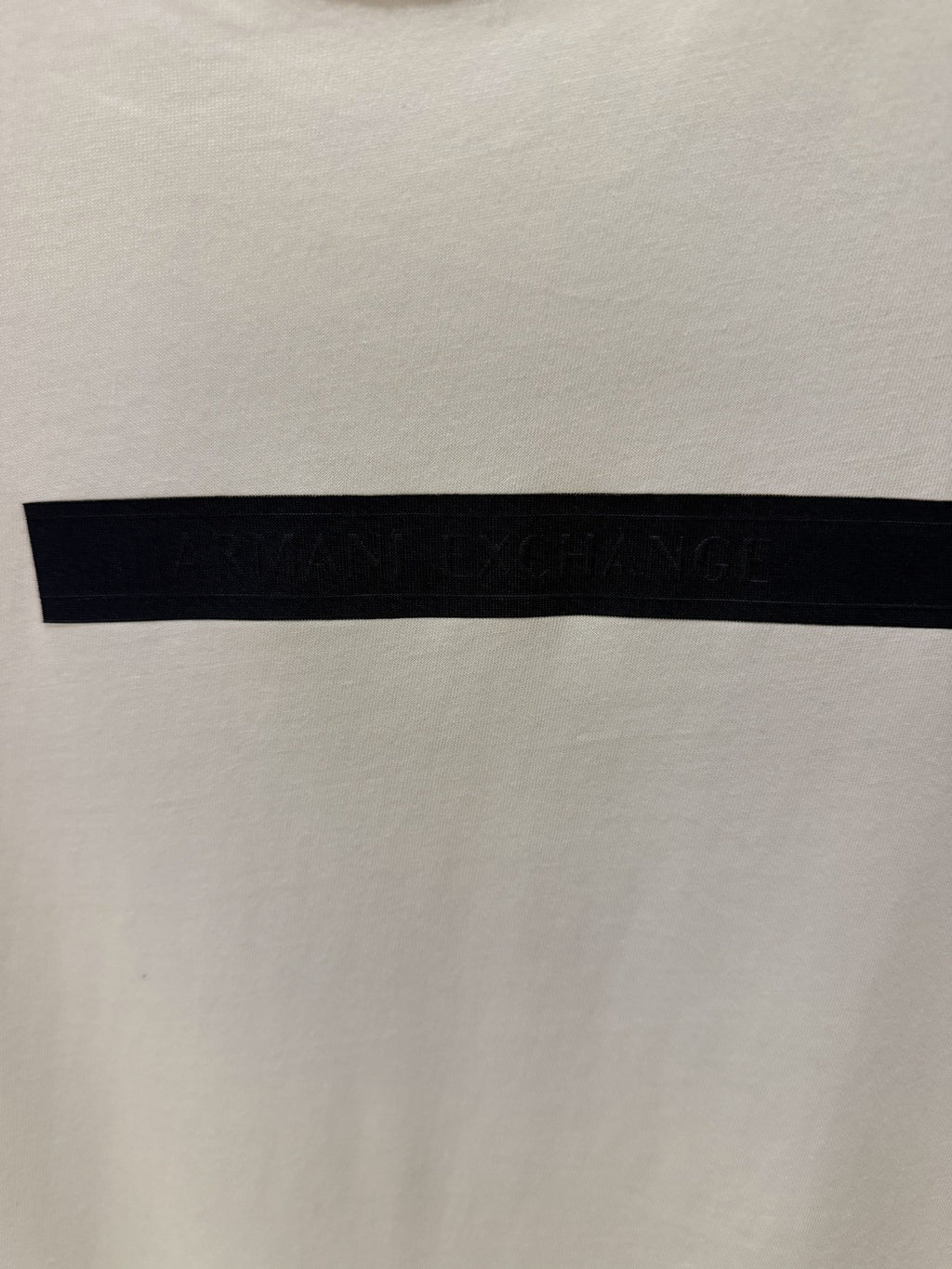 Armani Exchange Branca Faixa Marinho