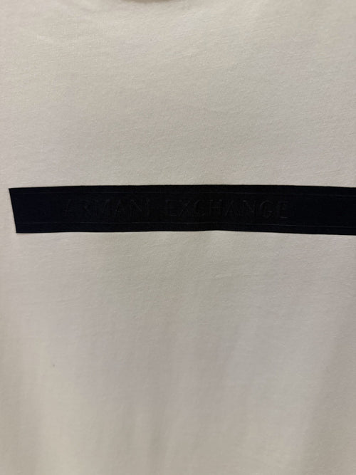 Armani Exchange Branca Faixa Marinho