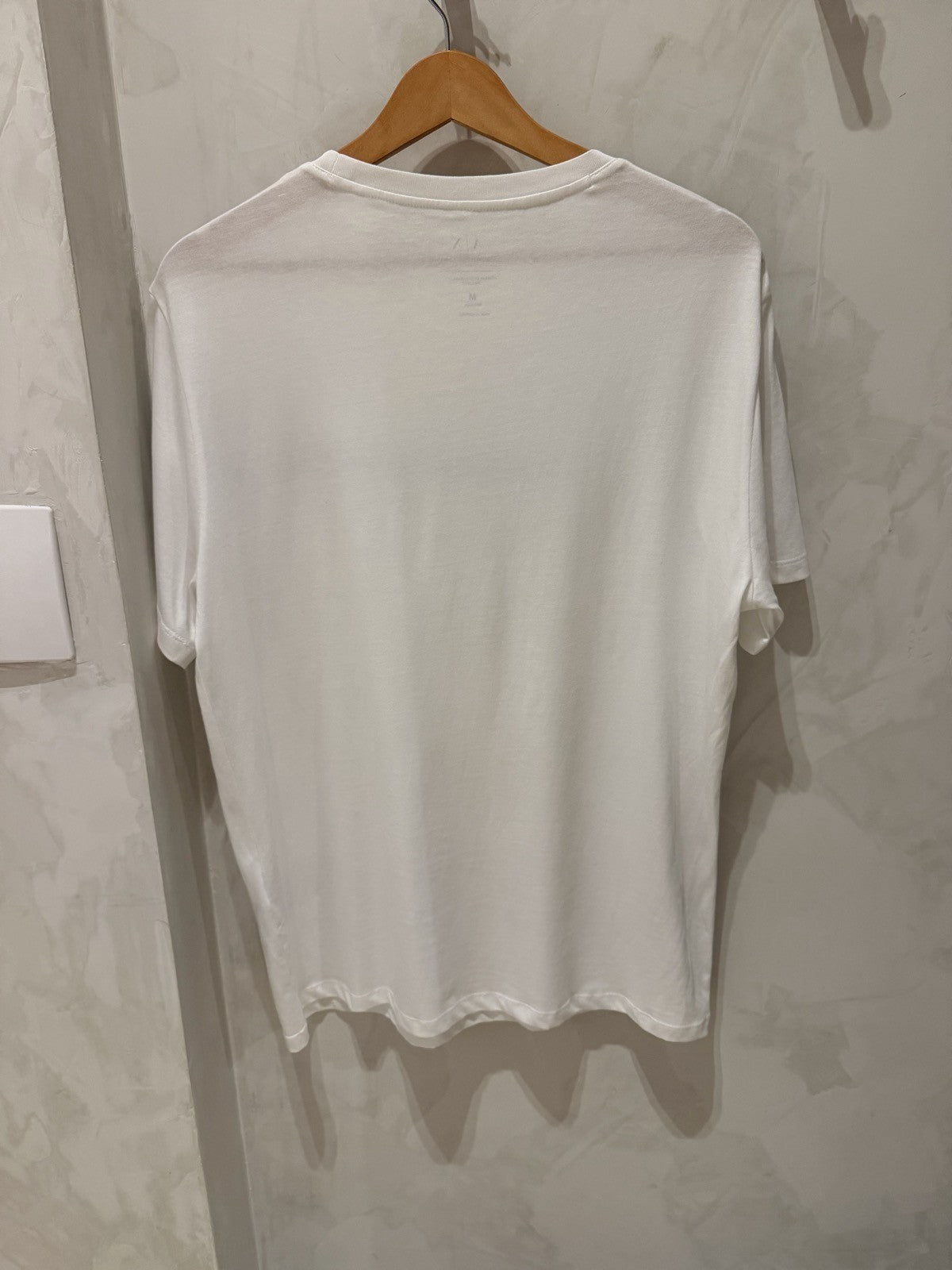 Armani Exchange Branca Faixa Marinho