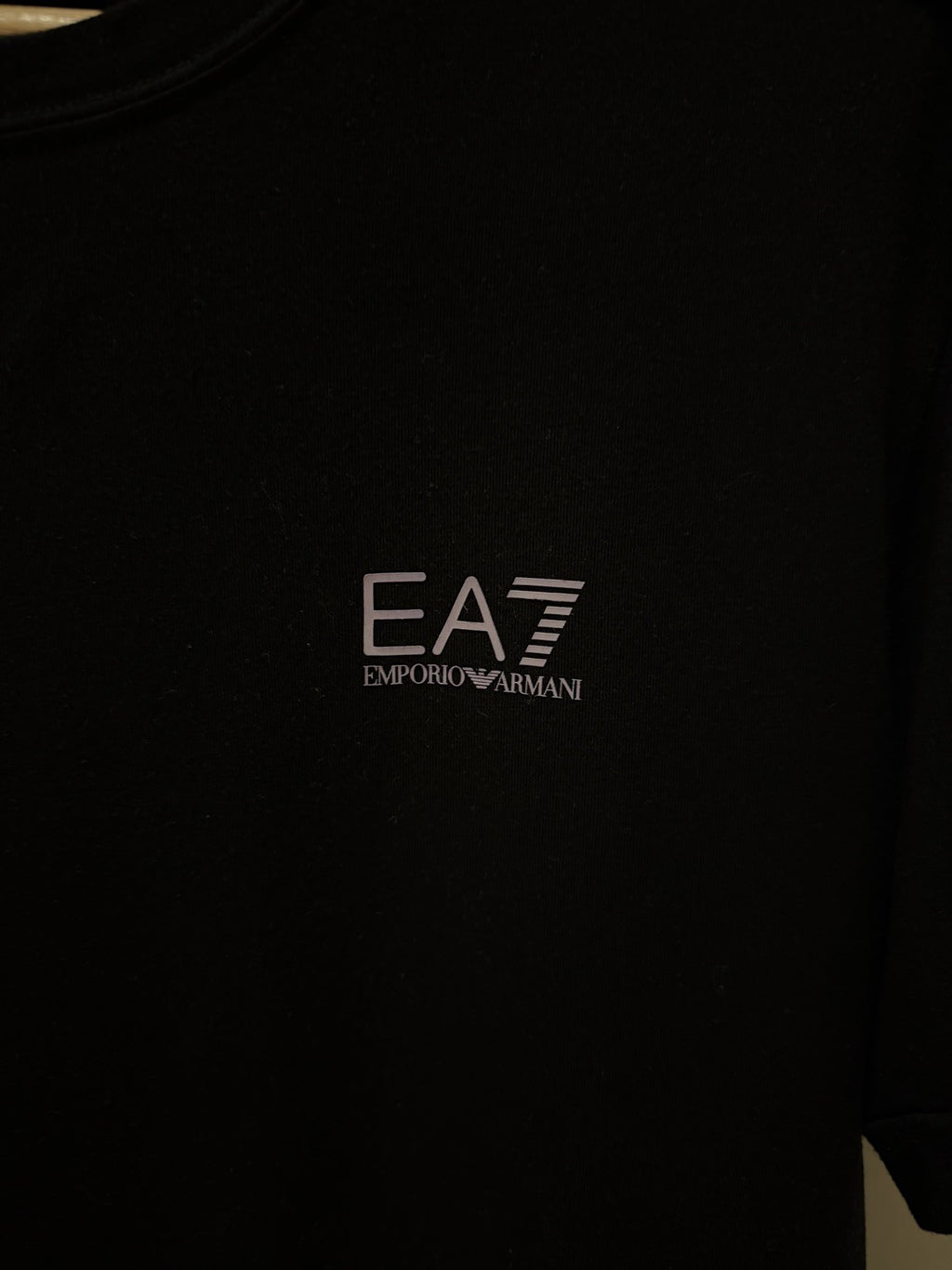 EA7 Preta Fita Lateral
