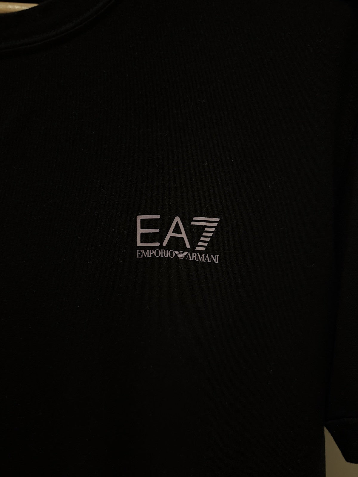 EA7 Preta Fita Lateral