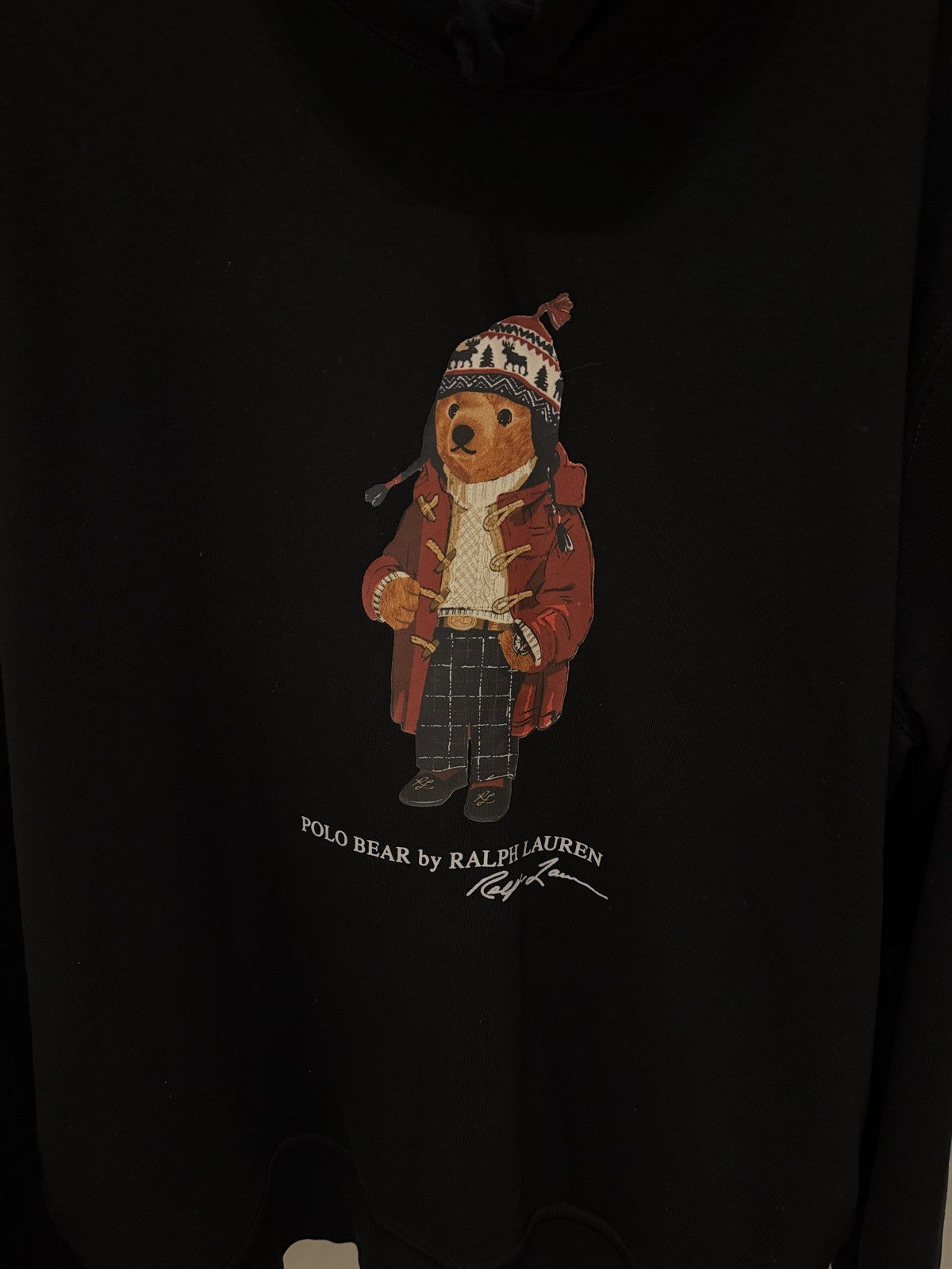 Ralph Lauren Moletom Preto Urso