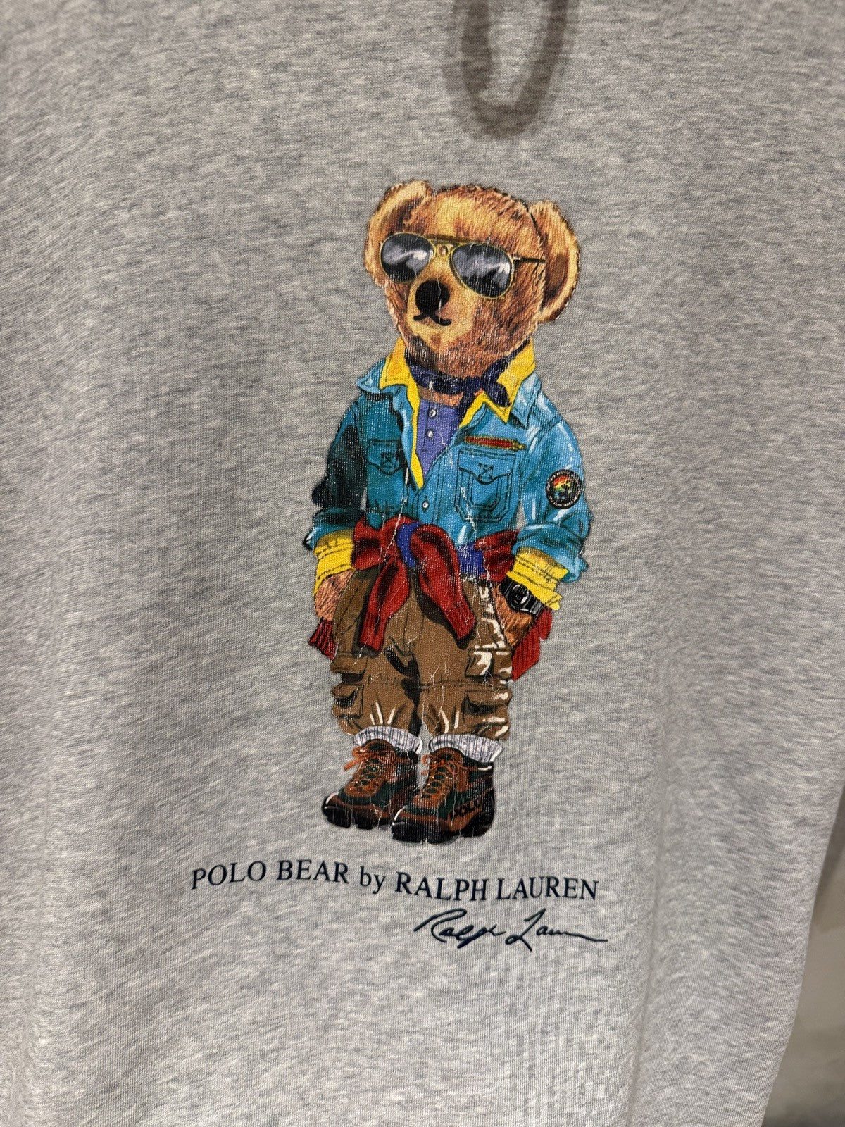 Ralph Lauren Moletom Cinza Urso